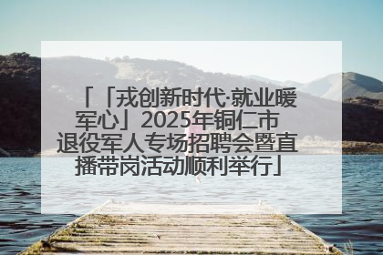 「戎创新时代·就业暖军心」2025年铜仁市退役军人专场招聘会暨直播带岗活动顺利举行