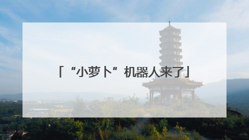 “小萝卜”机器人来了