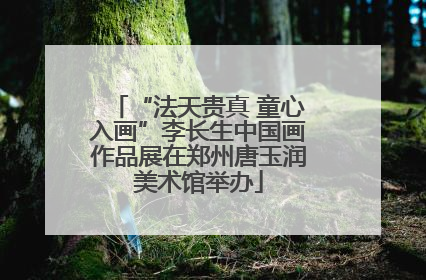 “法天贵真 童心入画”李长生中国画作品展在郑州唐玉润美术馆举办