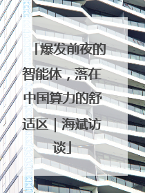 爆发前夜的智能体，落在中国算力的舒适区｜海斌访谈