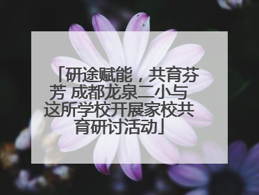 研途赋能，共育芬芳 成都龙泉二小与这所学校开展家校共育研讨活动