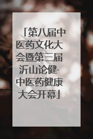 第八届中医药文化大会暨第三届沂山论健·中医药健康大会开幕