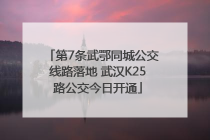 第7条武鄂同城公交线路落地 武汉K25路公交今日开通
