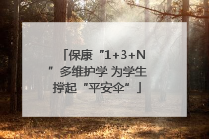保康“1+3+N”多维护学 为学生撑起“平安伞”