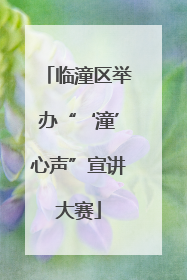 临潼区举办“‘潼’心声”宣讲大赛