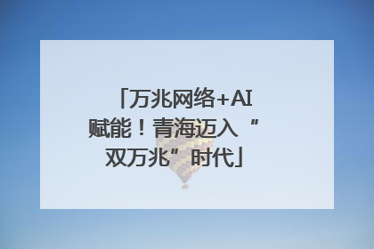 万兆网络+AI赋能！青海迈入“双万兆”时代