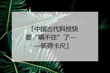 中国古代科技快要“瞒不住”了——新莽卡尺