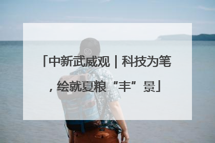 中新武威观｜科技为笔，绘就夏粮“丰”景