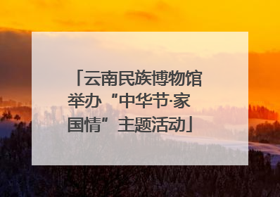 云南民族博物馆举办“中华节·家国情”主题活动