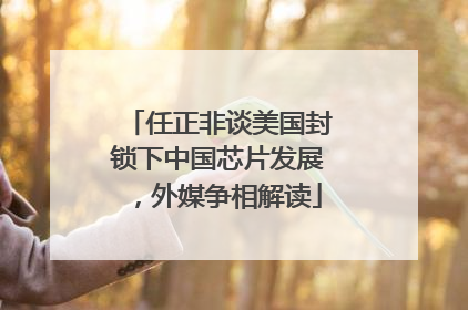 任正非谈美国封锁下中国芯片发展，外媒争相解读