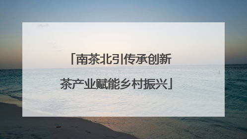 南茶北引传承创新 茶产业赋能乡村振兴