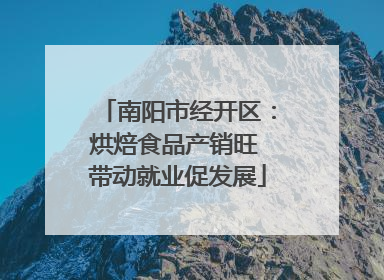南阳市经开区：烘焙食品产销旺 带动就业促发展