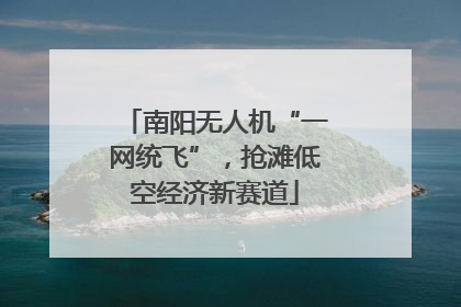 南阳无人机“一网统飞”，抢滩低空经济新赛道