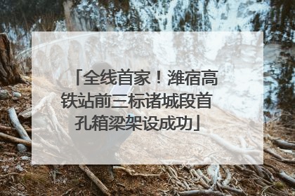 全线首家！潍宿高铁站前三标诸城段首孔箱梁架设成功