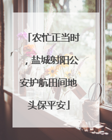 农忙正当时，盐城射阳公安护航田间地头保平安