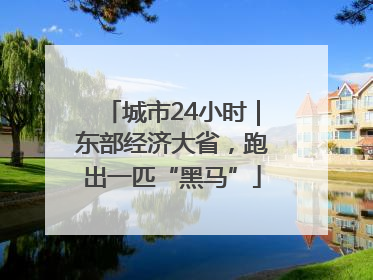 城市24小时｜东部经济大省，跑出一匹“黑马”