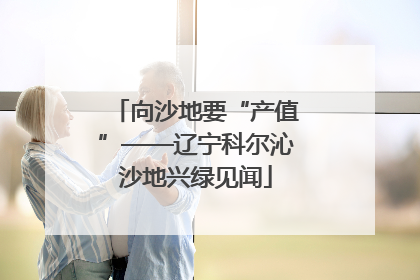 向沙地要“产值”——辽宁科尔沁沙地兴绿见闻