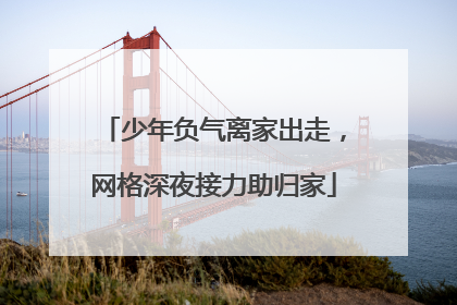 少年负气离家出走，网格深夜接力助归家