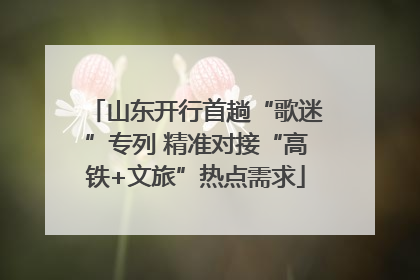 山东开行首趟“歌迷”专列 精准对接“高铁+文旅”热点需求