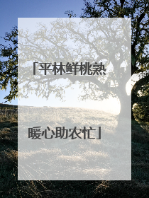 平林鲜桃熟 暖心助农忙