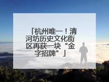 杭州唯一！清河坊历史文化街区再获一块“金字招牌”