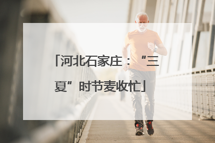 河北石家庄：“三夏”时节麦收忙