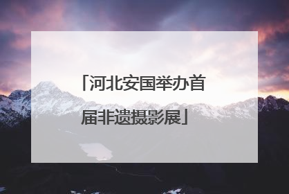 河北安国举办首届非遗摄影展