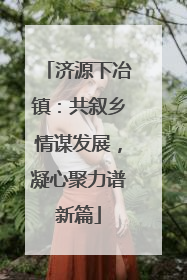 济源下冶镇：共叙乡情谋发展，凝心聚力谱新篇