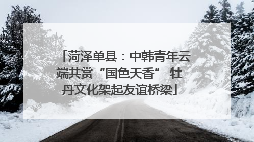 菏泽单县：中韩青年云端共赏“国色天香” 牡丹文化架起友谊桥梁