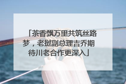 茶香飘万里共筑丝路梦，老挝副总理吉乔期待川老合作更深入