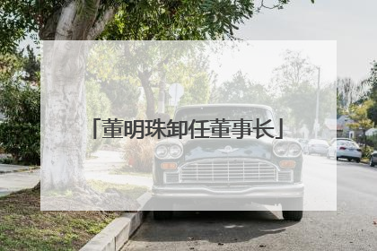 董明珠卸任董事长