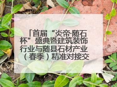 首届“炎帝·随石杯”盛典暨建筑装饰行业与随县石材产业（春季）精准对接交流会落幕