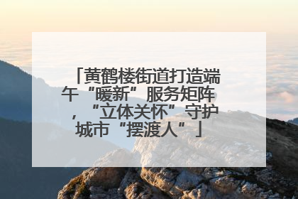 黄鹤楼街道打造端午“暖新”服务矩阵，“立体关怀”守护城市“摆渡人”