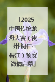 2025中国传统龙舟大赛（贵州·铜仁·碧江）预赛激情启幕