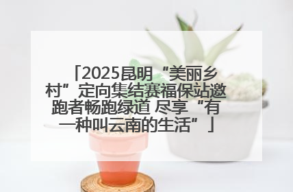 2025昆明“美丽乡村”定向集结赛福保站邀跑者畅跑绿道 尽享“有一种叫云南的生活”