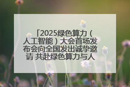 2025绿色算力（人工智能）大会首场发布会向全国发出诚挚邀请 共赴绿色算力与人工智能融合之约