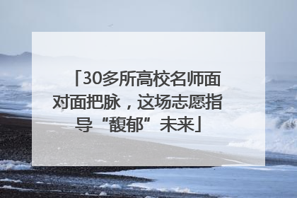 30多所高校名师面对面把脉，这场志愿指导“馥郁”未来