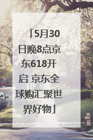 5月30日晚8点京东618开启 京东全球购汇聚世界好物